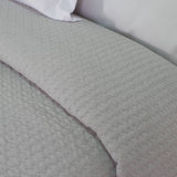Couvre-lit jacquard gris 360