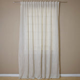 Rideau avec ruban fronceur gris