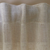 Rideau avec ruban fronceur gris
