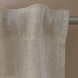 Rideau avec ruban fronceur gris