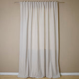 Ganesh curtain with gathered tape