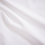 200 thread count cotton percale sheet set, white with piping
