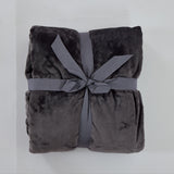 Coral fleece blanket alpes carbón