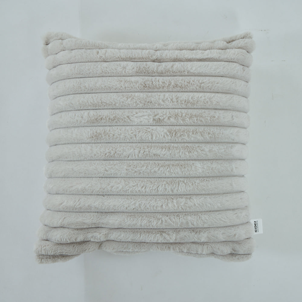 Faux-fur cushion cover margot stone