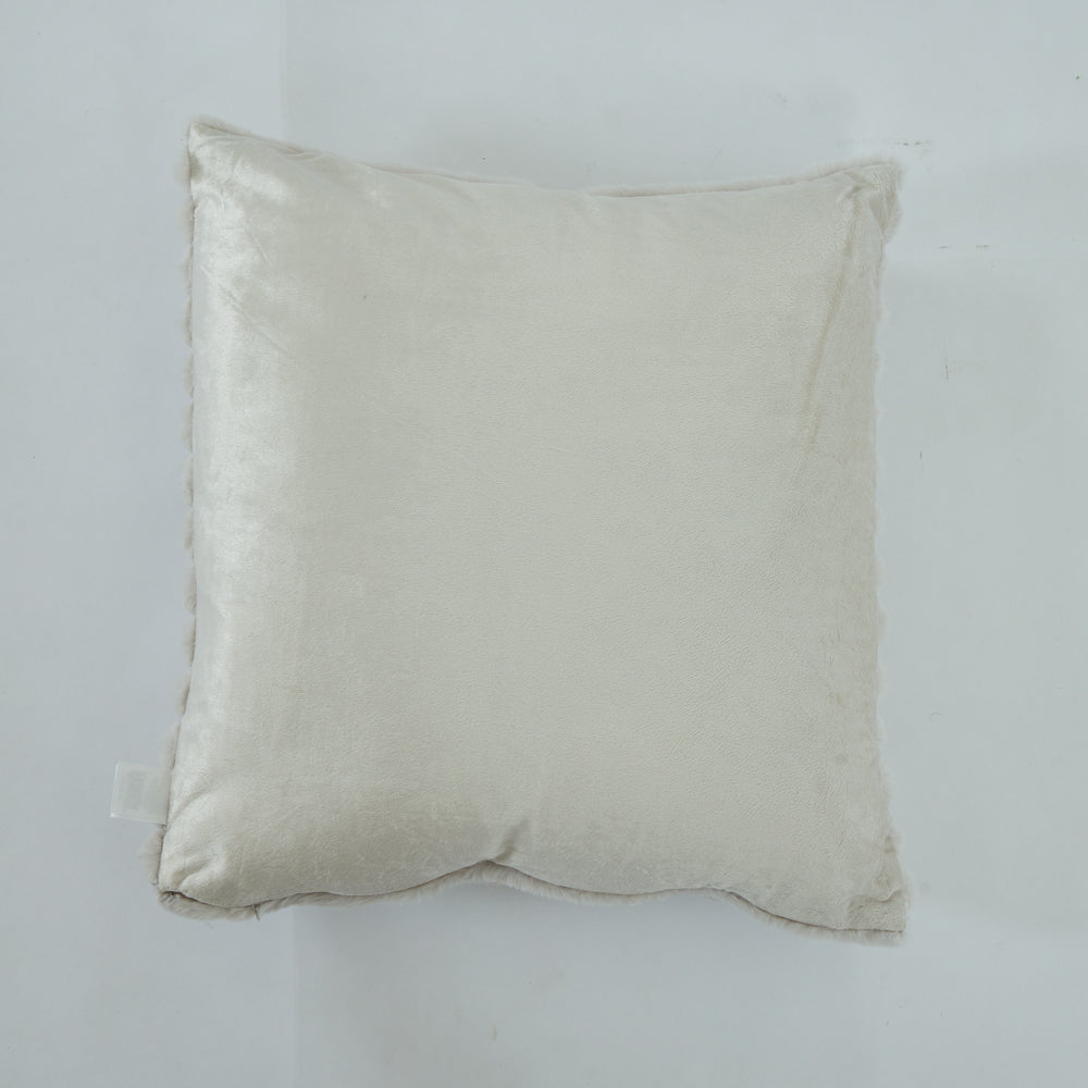 Faux-fur cushion cover margot stone