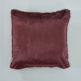Faux-fur cushion cover dante sienna