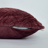 Faux-fur cushion cover dante sienna