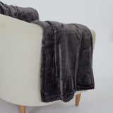Coral fleece blanket alpes carbón