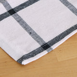 Cotton napkins charcoal check, pack of 4 units