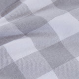 Housse de couette en flanelle grise pour femme