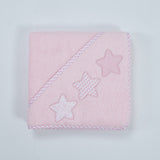 Bath cape 476 white-blue