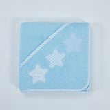 Bath cape 476 white-blue