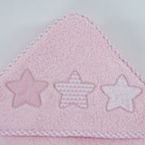Bath cape 476 white-blue