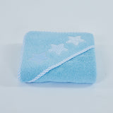Bath cape 476 white-blue