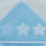 Bath cape 476 white-blue