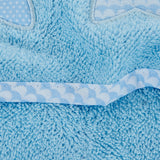 Bath cape 476 white-blue