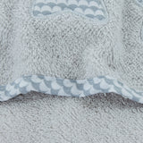 Bath cape 476 white-blue