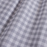 Housse de couette en flanelle vichy gris