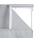 Estor Plegable con varillas Gris Perla