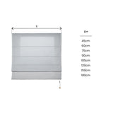 Estor Plegable con varillas Gris Perla