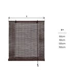 Estor Enrollable Bambú Natural Wenge