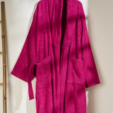 Raspberry bathrobe