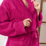 Raspberry bathrobe
