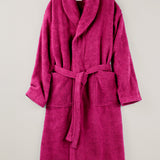 Raspberry bathrobe