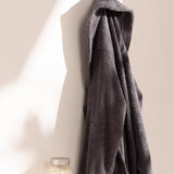 Peignoir coloris gris plomb