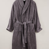 Peignoir coloris gris plomb