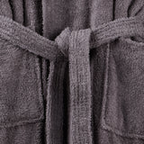 Peignoir coloris gris plomb