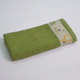 Terry cloth kitchen towel with jacquard border 5428