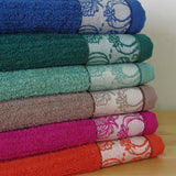 Torchon de cuisine en tissu éponge avec bordure jacquard 5428