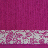 Torchon de cuisine en tissu éponge avec bordure jacquard 5428