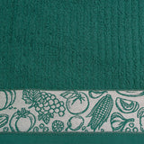Torchon de cuisine en tissu éponge avec bordure jacquard 5428