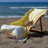 Paréo de plage Hamman 1029 jaune