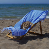 Paréo de plage Hamman 1029 bleu