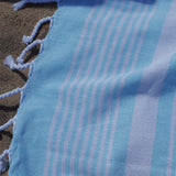 Paréo de plage Double Hamman 1029 Turquoise