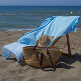 Paréo de plage Hamman 1029 turquoise