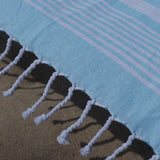 Paréo de plage Hamman 1029 turquoise