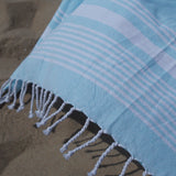 Paréo de plage Hamman 1029 turquoise