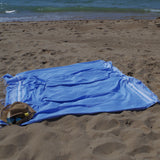 Paréo de plage Double Hamman 1029 Bleu