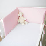 Solid gray crib bumper