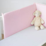 Solid gray crib bumper