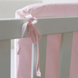Solid gray crib bumper