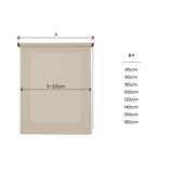 Estor enrollable Traslúcido decorativo Beige