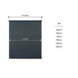 Estor enrollable Opaco Gris grafito