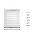 Estor Noche & Día Premium Voile Blanco