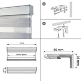 Estor Noche & Día Premium Voile Plata