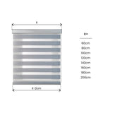 Estor Noche & Día Premium Voile Plata